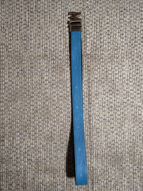100% AUTHENTIC MCM Embossed Leather Monogram Reversible Belt - 35.5 ” Last Hole main image 13